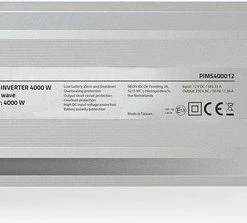 Nedis Inverter Gemodificeerde Sinusgolf | Ingangsvoltage: 12 VDC | Apparaat Stroomoutput: 2 | 230 V ~ 50 Hz | 4000 W | Piekvermogen: 8000 W | Type Stopcontact: F (CEE 7/3) | Screw Terminal -Brodit Shop 550x223