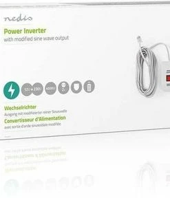Nedis Inverter Gemodificeerde Sinusgolf | Ingangsvoltage: 12 VDC | Apparaat Stroomoutput: 2 | 230 V ~ 50 Hz | 4000 W | Piekvermogen: 8000 W | Type Stopcontact: F (CEE 7/3) | Screw Terminal -Brodit Shop 550x288 2