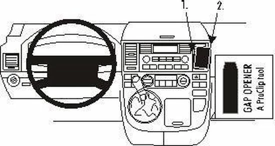 Brodit Proclip Angled Mount (853290) 5 Brodit Proclip Angled Mount (853290) - Afbeelding 5