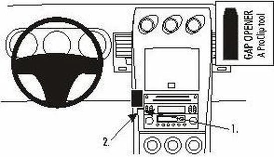 Houder - Brodit ProClip - Nissan 350 Z/ Raodster 2003-2009 Center Mount 2 Houder - Brodit ProClip - Nissan 350 Z/ Raodster 2003-2009 Center Mount - Afbeelding 2