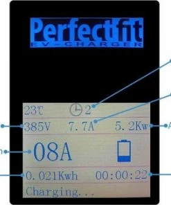 PFA-charger Perfectfit Laadpaal 11 KW Met Display, 10 Meter Kabel , RFID -Brodit Shop 550x326 4