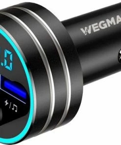 Brodit Shop 18 Wegman Bluetooth FM Transmitter - Autolader - Carkit - Autoradio - Bluetooth Transmitter