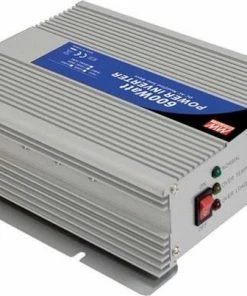 MEAN WELL - DC-AC INVERTER MET GEMODIFICEERDE SINUSGOLF - 600 W - DUITS STOPCONTACT
