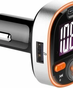 Athletix® Bluetooth FM Transmitter - Carkit - Auto Lader- Handsfree Bellen - MP3 - USB / SD Kaart - Snel Lader - 3 USB Poorten - Spotify / YouTube -Brodit Shop 550x422