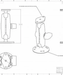 RAM Mount Klemhouder Aluminium Met 2 B-kogels -Brodit Shop 550x428