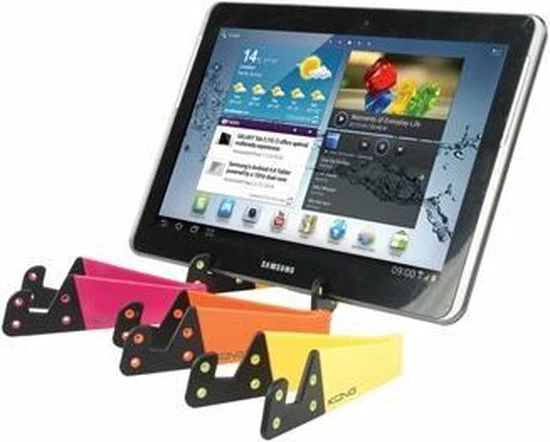 Konig Universal Tablet Stand Foldable Orange 1 Konig Universal Tablet Stand Foldable Orange