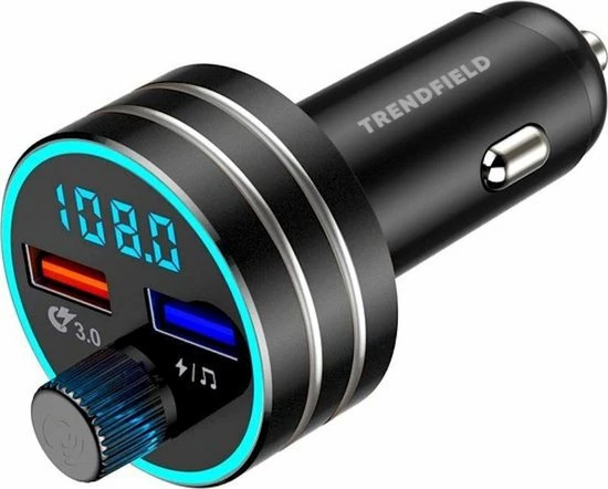 Trendfield FM Transmitter Bluetooth 5.0 - Carkit USB 3.0 Fast Charge - Auto Accessoires - Beluister Draadloos Muziek Via Spotify Of Youtube 1 Trendfield FM Transmitter Bluetooth 5.0 - Carkit USB 3.0 Fast Charge - Auto Accessoires - Beluister Draadloos Muziek Via Spotify Of Youtube