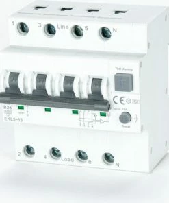 ETEK 30mA Aardlekschakelaar RCCB Met Overstroombeveiliging Type Aansluiting: 3 Fasen, Maximale Vermogen: 16 Ampere -Brodit Shop 550x471 3