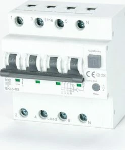 ETEK 30mA Aardlekschakelaar RCCB Met Overstroombeveiliging Type Aansluiting: 3 Fasen, Maximale Vermogen: 16 Ampere -Brodit Shop 550x480 4