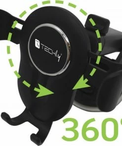 Techly I-SMART-VENT-GRAV Houder Passieve Houder Mobiele Telefoon/Smartphone Zwart -Brodit Shop 550x483 3