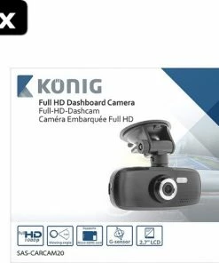 Konig 2x K?nig SAS-CARCAM20 Full HD Dashcam Met Zuignap Zwart -Brodit Shop 550x503 1