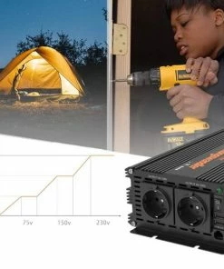 HOUSY? TOOLTECH? Omvormer 12V 230V - Auto Stroom Omvormer - Inverter - Omvormer Auto Camper Boot - Camping Stroom - Voor Auto Koelkast -Brodit Shop 550x515 2