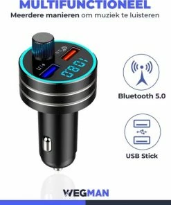 Wegman Bluetooth FM Transmitter - Autolader - Carkit - Autoradio - Bluetooth Transmitter 9 Wegman Bluetooth FM Transmitter - Autolader - Carkit - Autoradio - Bluetooth Transmitter -Brodit Shop 550x522 2