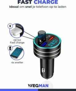 Wegman Bluetooth FM Transmitter - Autolader - Carkit - Autoradio - Bluetooth Transmitter 2 Wegman Bluetooth FM Transmitter - Autolader - Carkit - Autoradio - Bluetooth Transmitter -Brodit Shop 550x522