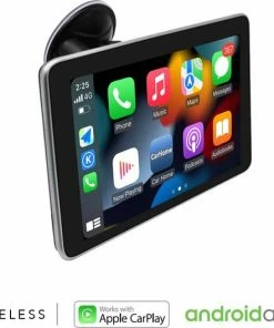 Ossora Navigatiesysteem 7.5 Inch - Apple Carplay (wireless) - Android Auto - Draadloos - Bluetooth - TomTom GO