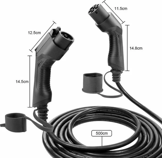 Besen LAADKABEL TYPE 1 NAAR TYPE 2 | 16A | 1 FASE 2 Besen LAADKABEL TYPE 1 NAAR TYPE 2 | 16A | 1 FASE - Afbeelding 2