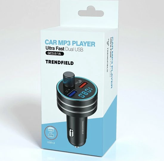 Trendfield FM Transmitter Bluetooth 5.0 - Carkit USB 3.0 Fast Charge - Auto Accessoires - Beluister Draadloos Muziek Via Spotify Of Youtube 7 Trendfield FM Transmitter Bluetooth 5.0 - Carkit USB 3.0 Fast Charge - Auto Accessoires - Beluister Draadloos Muziek Via Spotify Of Youtube - Afbeelding 7