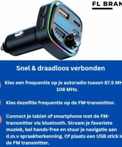 FL Brands 2 Stuks - Bluetooth FM Transmitter - Auto Snel Lader - Carkit - Handsfree - MP3 - USB-A 3.0 - USB-C - Bluetooth Audio - Noise Cancelling - Nieuw Model 14 FL Brands 2 Stuks - Bluetooth FM Transmitter - Auto Snel Lader - Carkit - Handsfree - MP3 - USB-A 3.0 - USB-C - Bluetooth Audio - Noise Cancelling - Nieuw Model -Brodit Shop 550x544 4