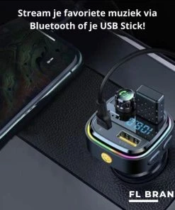 FL Brands 2 Stuks - Bluetooth FM Transmitter - Auto Snel Lader - Carkit - Handsfree - MP3 - USB-A 3.0 - USB-C - Bluetooth Audio - Noise Cancelling - Nieuw Model 15 FL Brands 2 Stuks - Bluetooth FM Transmitter - Auto Snel Lader - Carkit - Handsfree - MP3 - USB-A 3.0 - USB-C - Bluetooth Audio - Noise Cancelling - Nieuw Model -Brodit Shop 550x544 5