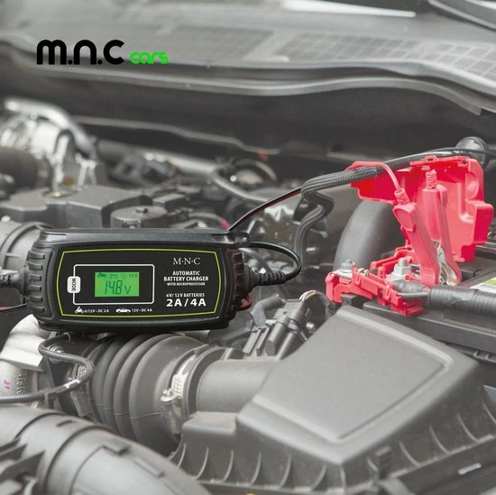 MNC Cars Pro Automatisch Autolader Met Microprossesor Voor Auto & Moter - 230V - 4A 2 MNC Cars Pro Automatisch Autolader Met Microprossesor Voor Auto & Moter - 230V - 4A - Afbeelding 2