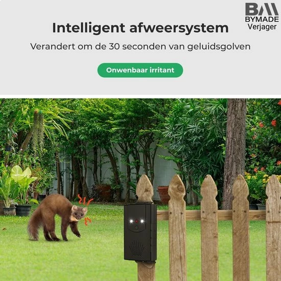 BYMADE Verjager? Marterverjager Auto Outdoor - Steenmarter Verjager Buiten - Op Batterij 4 BYMADE Verjager? Marterverjager Auto Outdoor - Steenmarter Verjager Buiten - Op Batterij - Afbeelding 4