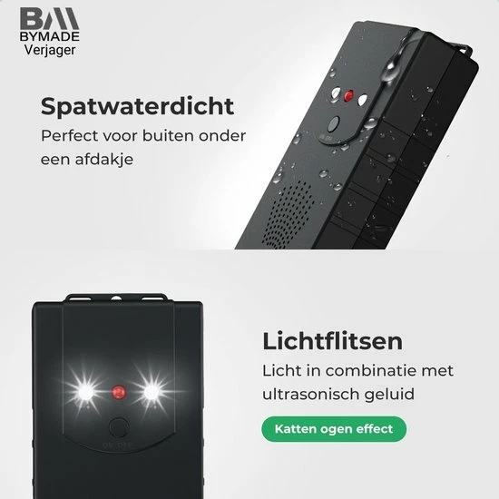 BYMADE Verjager? Marterverjager Auto Outdoor - Steenmarter Verjager Buiten - Op Batterij 5 BYMADE Verjager? Marterverjager Auto Outdoor - Steenmarter Verjager Buiten - Op Batterij - Afbeelding 5