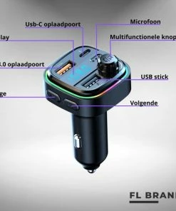 FL Brands 2 Stuks - Bluetooth FM Transmitter - Auto Snel Lader - Carkit - Handsfree - MP3 - USB-A 3.0 - USB-C - Bluetooth Audio - Noise Cancelling - Nieuw Model 16 FL Brands 2 Stuks - Bluetooth FM Transmitter - Auto Snel Lader - Carkit - Handsfree - MP3 - USB-A 3.0 - USB-C - Bluetooth Audio - Noise Cancelling - Nieuw Model -Brodit Shop 550x550 247