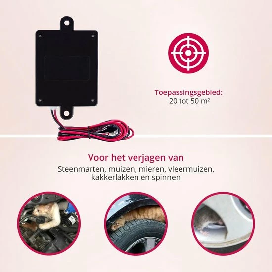 Carsa Marterverjager Auto 12V - Muizenverjager - Ongedierte Verjager Met Ultrasone - Steenmarter Verjager 3 Carsa Marterverjager Auto 12V - Muizenverjager - Ongedierte Verjager Met Ultrasone - Steenmarter Verjager - Afbeelding 3