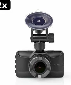 2x Nedis DCAM15BK Dashcam Full Hd 1080 P 1 Ch 3,0 Inch Kijkhoek Van 120? Metalen Behuizing