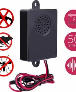 Brodit Shop 10 Carsa Marterverjager Auto 12V - Muizenverjager - Ongedierte Verjager Met Ultrasone - Steenmarter Verjager