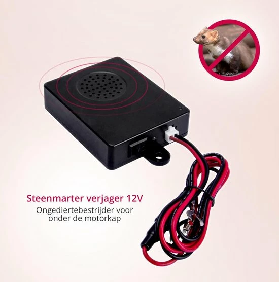 Carsa Marterverjager Auto 12V - Muizenverjager - Ongedierte Verjager Met Ultrasone - Steenmarter Verjager 4 Carsa Marterverjager Auto 12V - Muizenverjager - Ongedierte Verjager Met Ultrasone - Steenmarter Verjager - Afbeelding 4