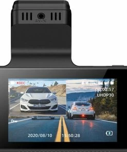 AZDome M63 Pro Dashcam - Ultra 4K Resolutie - Wifi - GPS - Parkeerstand - 64gb Micro SD - 3.0 Inch IPS LCD - Dashcam Voor Auto Met Optionele Achter Camera -Brodit Shop 550x568