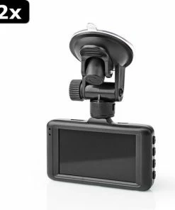 2x Nedis DCAM15BK Dashcam Full Hd 1080 P 1 Ch 3,0 Inch Kijkhoek Van 120? Metalen Behuizing -Brodit Shop 550x581 1