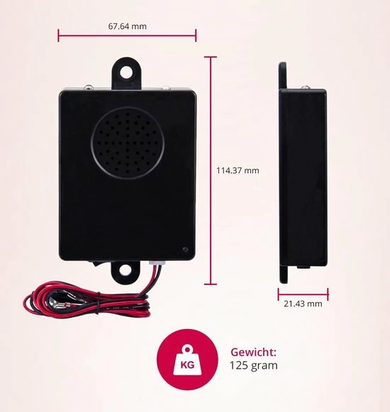 Carsa Marterverjager Auto 12V - Muizenverjager - Ongedierte Verjager Met Ultrasone - Steenmarter Verjager 10 Carsa Marterverjager Auto 12V - Muizenverjager - Ongedierte Verjager Met Ultrasone - Steenmarter Verjager - Afbeelding 10