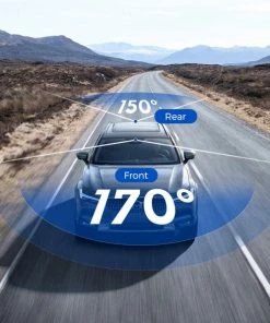 AZDome M63 Pro Dashcam - Ultra 4K Resolutie - Wifi - GPS - Parkeerstand - 64gb Micro SD - 3.0 Inch IPS LCD - Dashcam Voor Auto Met Optionele Achter Camera -Brodit Shop 550x597