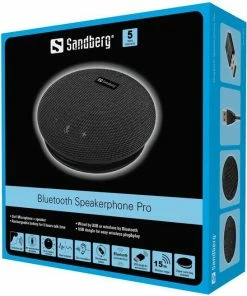 Sandberg Bluetooth Speakerphone Pro Luidspreker Telefoon Universeel Zwart -Brodit Shop 550x656