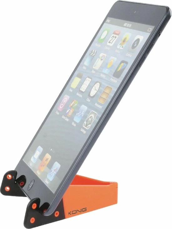Konig Universal Tablet Stand Foldable Orange 3 Konig Universal Tablet Stand Foldable Orange - Afbeelding 3