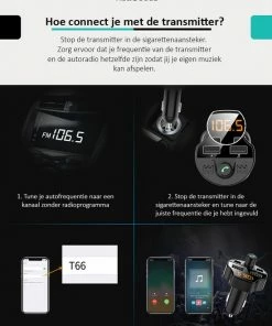 TibaGoods Auto FM Transmitter - Bluetooth - Handsfree Bellen - USB - Carkit - Audio Receiver - Oplaadfunctie - Auto Accessoires -Brodit Shop 550x755 1