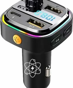Slimtron C26 – BT 5.0 FM Transmitter 15W - Fast Charge - USB 3.0 - RGB Transmitter