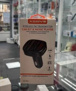 Merkloos Personal Audio - FM-transmitter - Draadloze FM Transmitter - Carkit En Muziekspeler - 2 Telefoons Laden Tegelijk - XSS-FM5